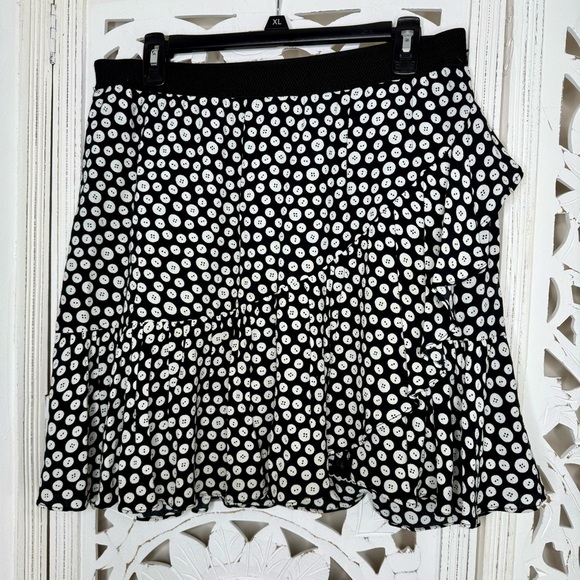Anthropologie Maeve Button Print Mini Skirt - Picture 2 of 7